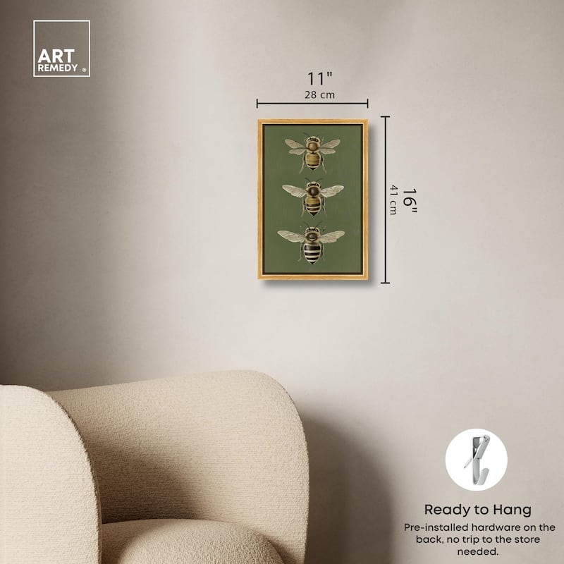 Anatomy of the Bee Canvas by Art Remedy