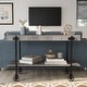 preview thumbnail 14 of 25, Hyssop Farmhouse 47-inch Metal 1-Shelf Console Table by Furniture of America