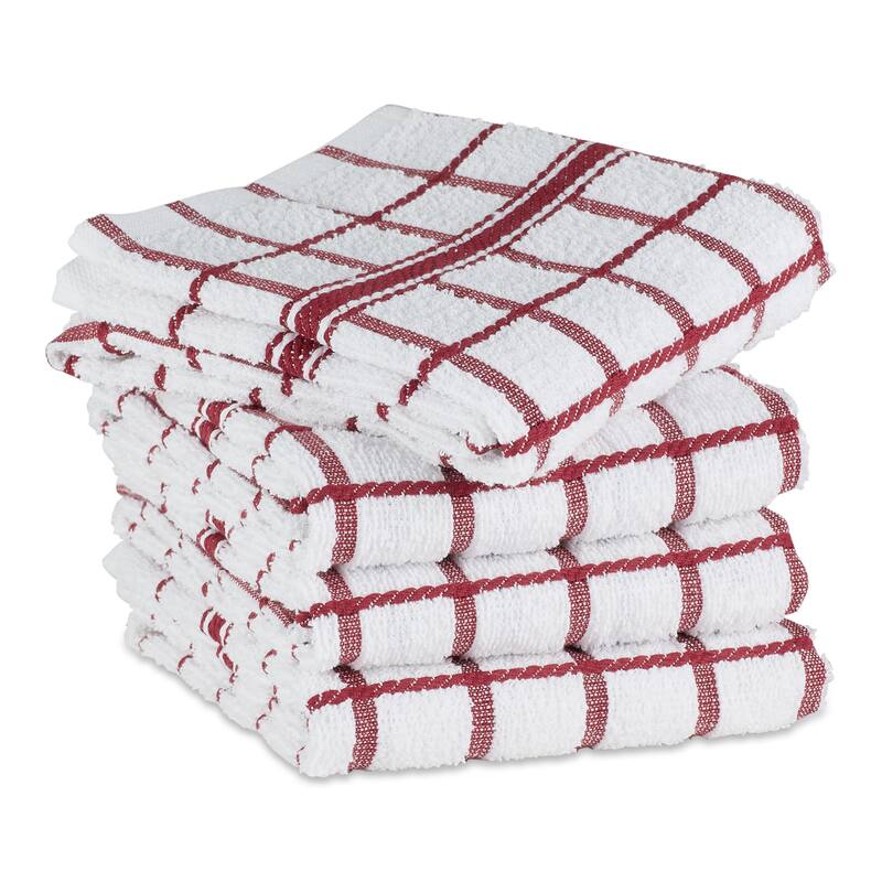 DII Artichoke Windowpane Terry Dishtowel (Set of 4)