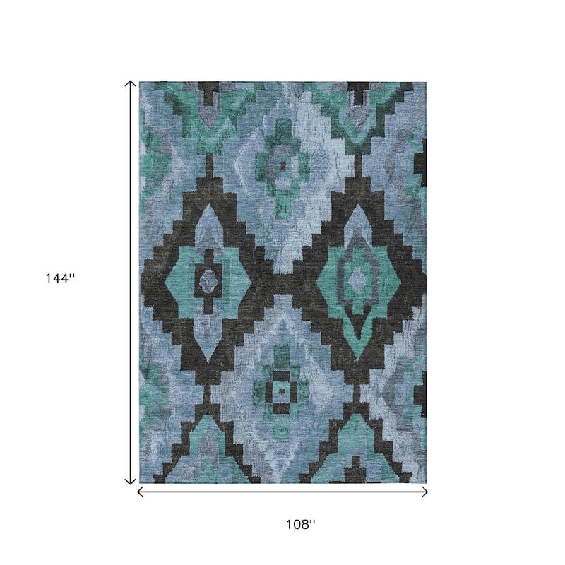 HomeRoots Aztec Transitional Rectangle Outdoor Rug