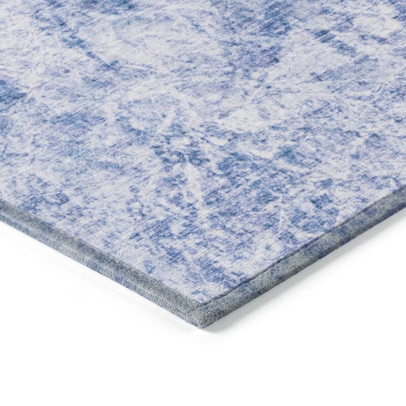 Machine Washable Indoor/ Outdoor Abstract Solid Chantille Rug