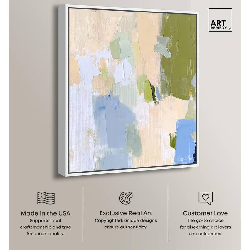 Clover Frost Canvas by Art Remedy