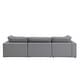 preview thumbnail 5 of 10, Anka Grey Linen Down Filled Cushioned Sofa by iNSPIRE Q Modern