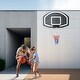 preview thumbnail 8 of 7, Roomfitters Wall-Mounted Basketball Hoop, 28.5x18 Inch Shatterproof Backboard, Folding Hoop with All-Weather Mesh, Black+Blue