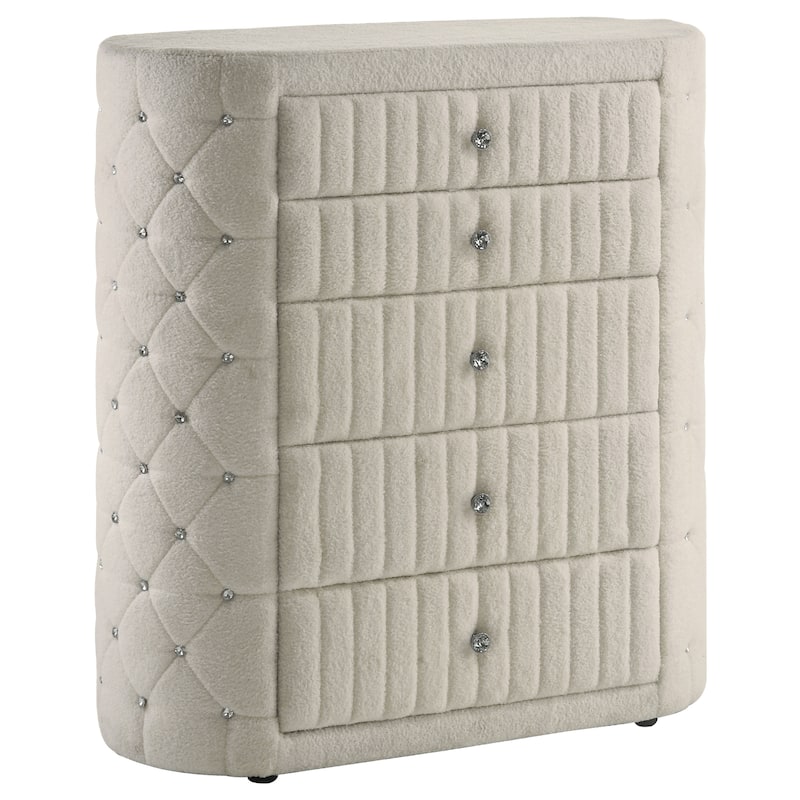 Sonya Upholstered Bedroom Set Ivory