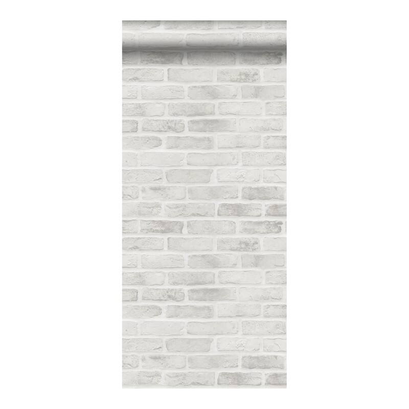 ESTA Home Burnham Grey Brick Wall Wallpaper - 20.9 x 396 x 0.025