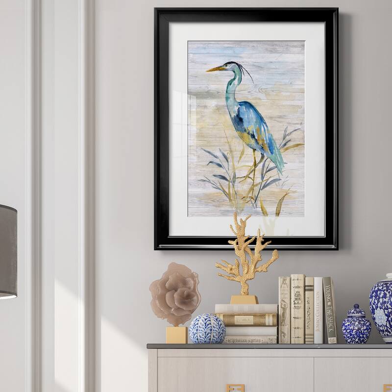 Blue Heron II Premium Framed Print - Ready to Hang