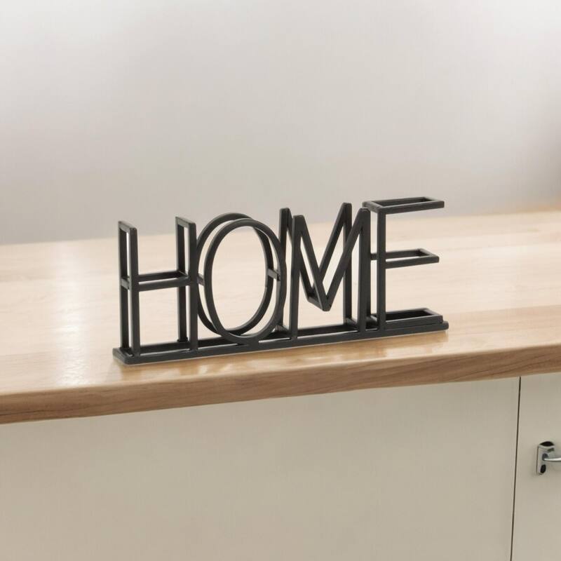Double Row Home Metal Sign - 10.5"