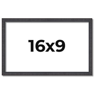 16x9 Frame Brown Solid Wood Picture Frame - Complete Modern Photo - Bed ...