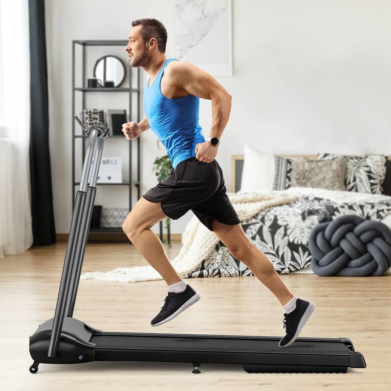 3HP Folding Treadmill Compact Walking Jogging Machine W/Touch Screen - See details