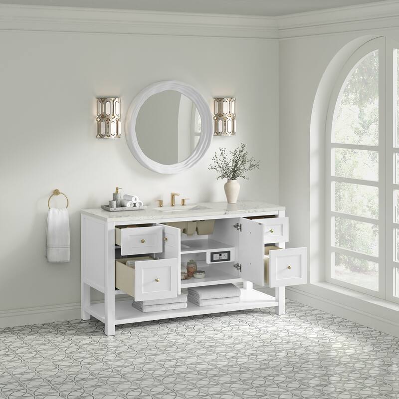 Breckenridge 60" Single Vanity, Bright White - 60S
