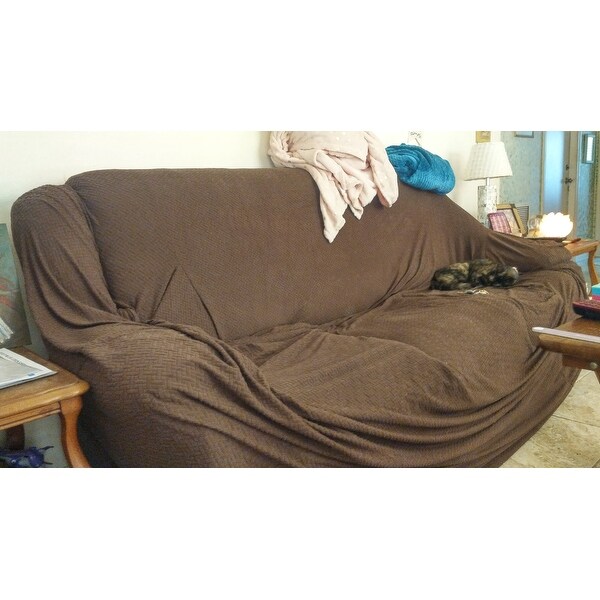 Basketweave Stretch Sofa Slipcover Free Shipping On Orders Basketweave Stretch Sofa Slipcover Free Shipping On Orders Over 45 9596624