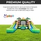 preview thumbnail 3 of 3, Pogo Bounce House Crossover Double Water Slide Bounce House Combo, Tropical