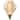Irregular LED Decorative Bulb, Vintage Edison Bulb, 2000K Soft Warm - Amber