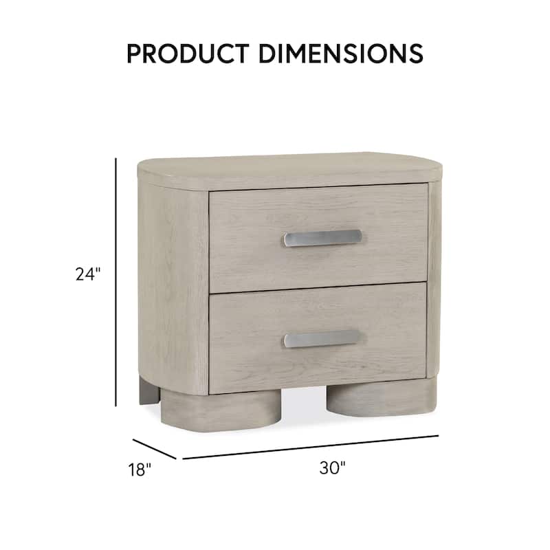 Furniture of America Weegin Modern 3-Piece White Oak Wood Panel Bedroom Set