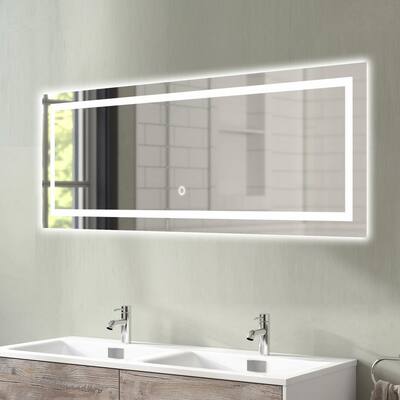 LED Illuminated Full-Length Makeup Mirror with Dimmer