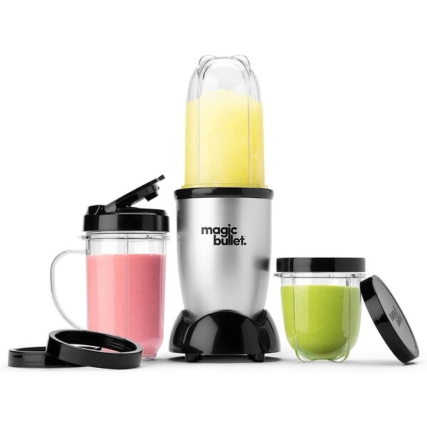 Magic Bullet Blender Small Silver 11 Piece Set Bed Bath Beyond 37219692
