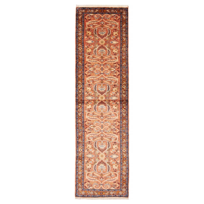 ECARPETGALLERY Hand-knotted Anatolian Copper Wool Rug - 2' 7" x 9' 4" - Copper - 2' 7" x 9' 4" - Runner