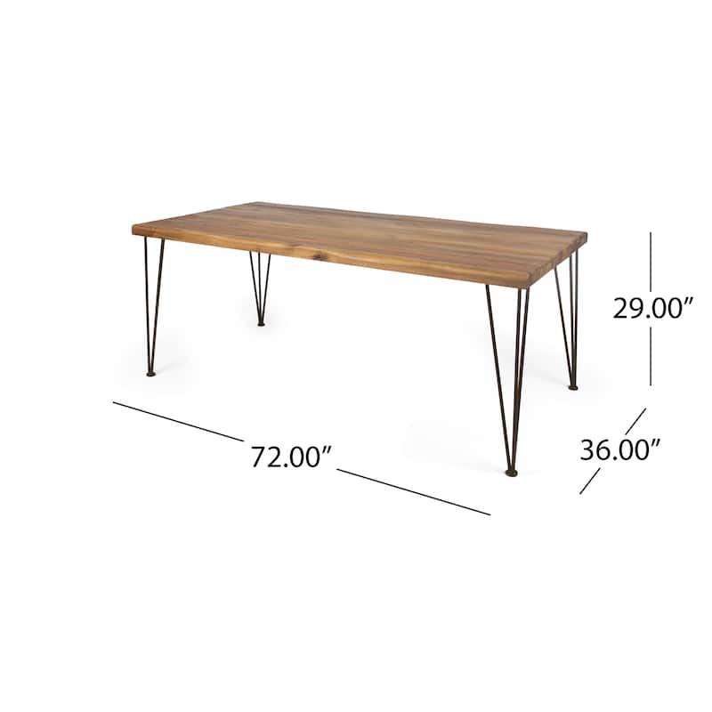 Zion Outdoor 72-inch Acacia Dining Table by Christopher Knight Home - 72.00" L x 36.00" W x 29.00" H