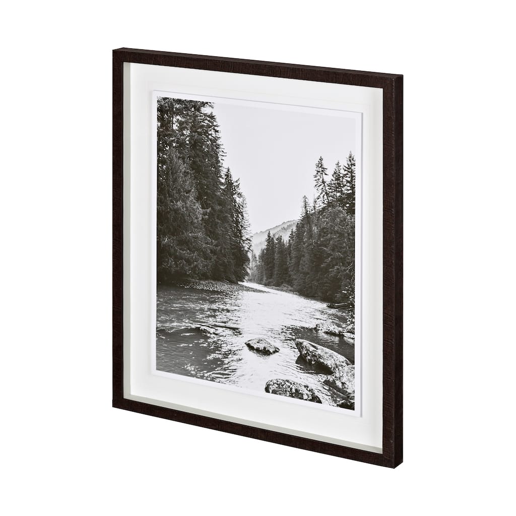 Wenatchee River Fire Season Framed Art Print