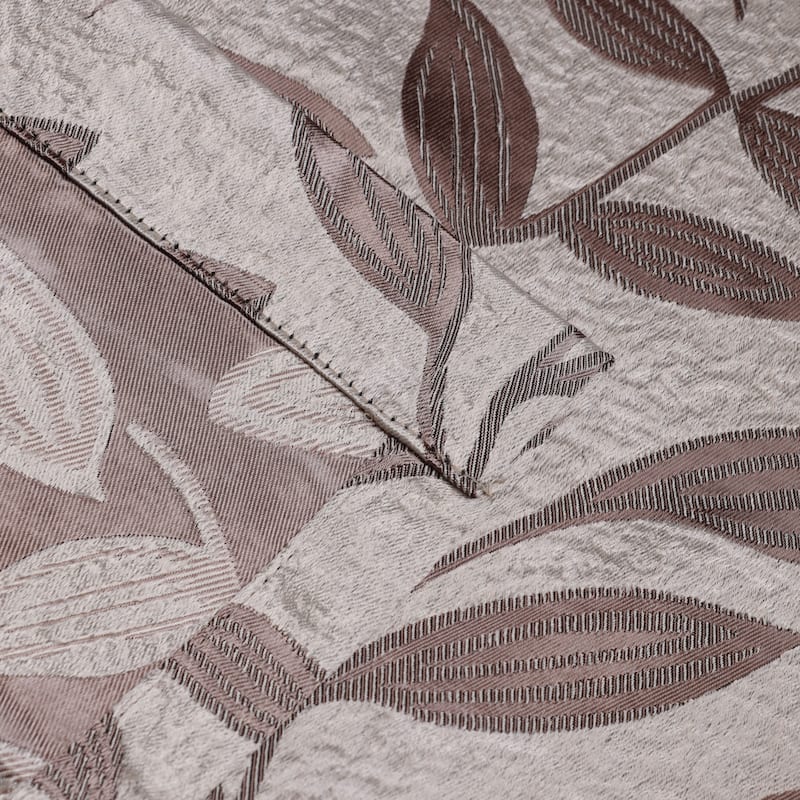 Superior Modern Bohemian Leaves Room Darkening Curtains with Grommets