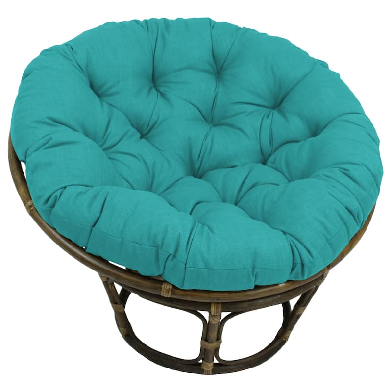 48-inch Indoor/Outdoor Papasan Cushion (Cushion Only) - Aqua Blue