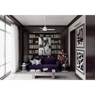 Casablanca 44" Wisp Ceiling Fan with LED Light & Handheld Remote - Modern, Contemporary