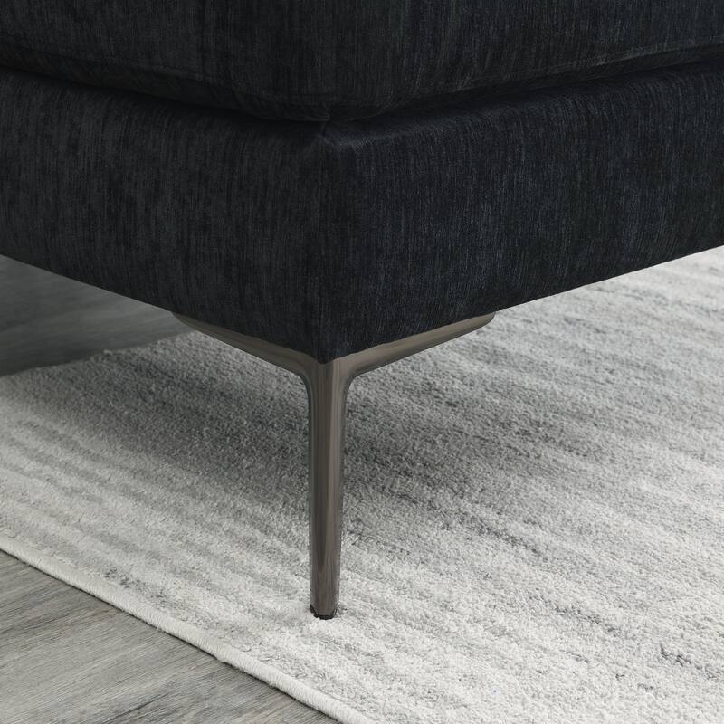 Nigh Contemporary Chenille U-Shaped Sectional by Furniture of America