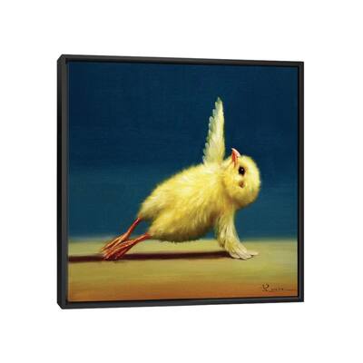 iCanvas "Side Plank (Yoga Chick)" by Lucia Heffernan Framed Canvas Print