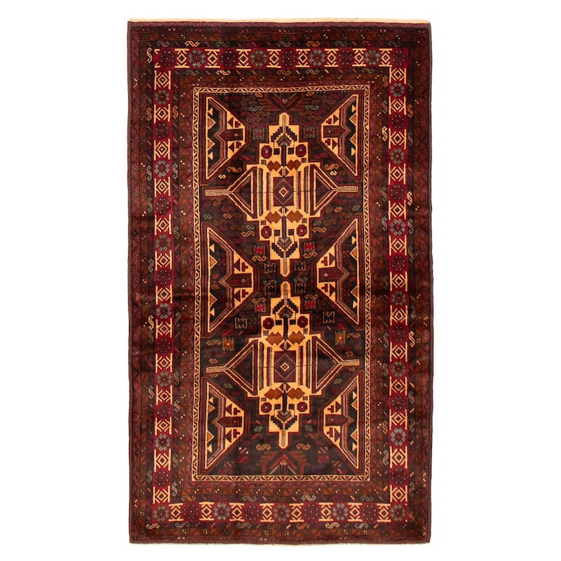 Teimani Beige Rug 3'11" x 6'11" - 3'11 x 6'11 - Beige - 3'11 x 6'11