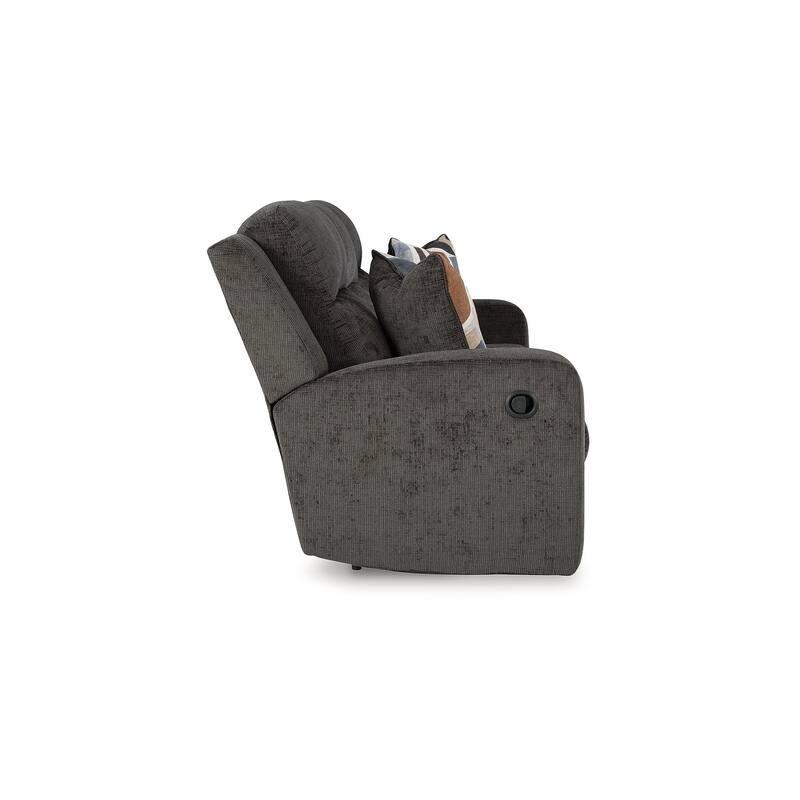Signature Design by Ashley Kanlow Dark Gray Reclining Sofa - 87" W x 43" D x 40" H
