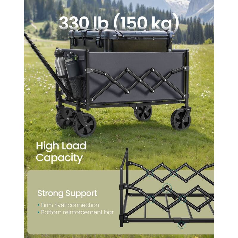 Portable Wagon Collapsible with Wheels