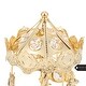 preview thumbnail 3 of 6, 24K Gold Plated Music Box w/Crystal Studded Carousel Horse Figurine