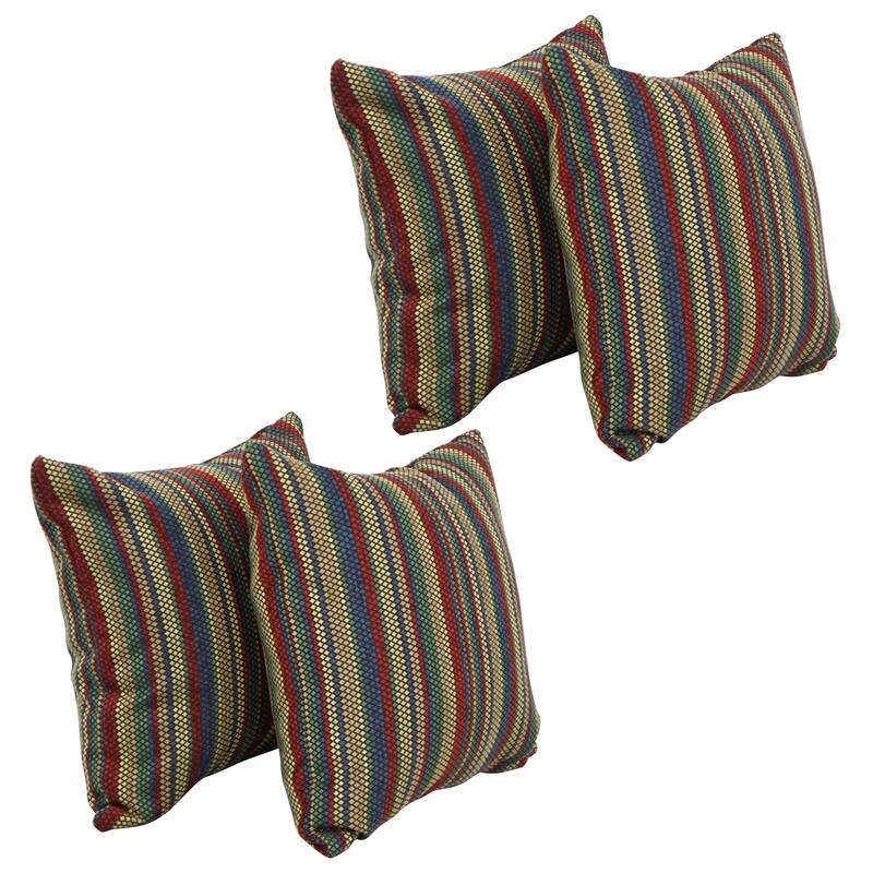 Blazing Needles 17inch Square Throw Pillows (Set of 4) Bed Bath