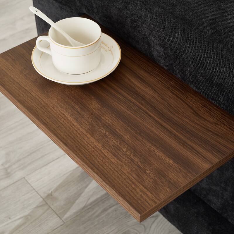 Modern 115" U-Shaped Modular Sectional Sofa with 2 Ottomans, USB Charging Ports, Foldable Side Tables, Chenille Upholstery