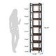 preview thumbnail 18 of 16, 78.7 Inch Extra Tall Narrow Bookshelf, 7 Tier Corner Bookcase