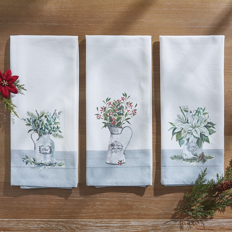 Park Designs Merry Christmas Dishtowel Set of 2 - 18" X 28"
