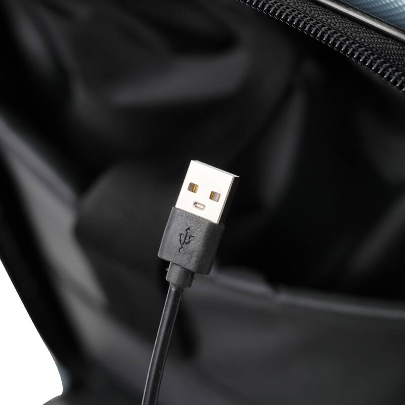 Luggage Sets 5 Piece with Front Opening, Hardside Expandable Carry On Suitcase Set with Double Spinner Wheel with USB Port