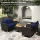 preview thumbnail 8 of 8, Costway 8 PCS Wicker Patio Furniture Set with Removable Cushions - See Details