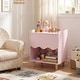 preview thumbnail 14 of 18, Costway Kids Nightstand, Toddler Scalloped Side Table with Wide Top &