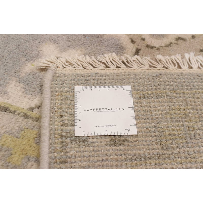 ECARPETGALLERY Hand-knotted Royal Oushak Grey Wool Rug - 7'10 x 9'11