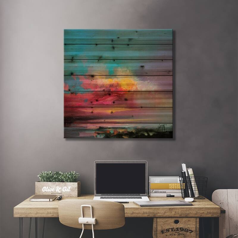 Cumulus Consonance Study II Print On Wood by Scott Naismith - Multi-Color