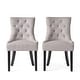 preview thumbnail 8 of 70, Cheney Contemporary Tufted Dining Chairs (Set of 2) by Christopher Knight Home - 21.50" L x 25.00" W x 36.00" H