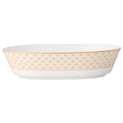 Trocadero Gold Oval Vegetable Bowl, 9.75", 46 oz.