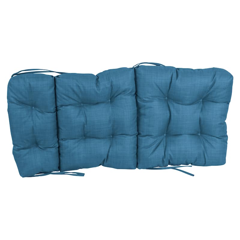 Multi-section Tufted Outdoor Seat/Back Chair Cushion (Multiple Sizes)