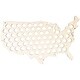 preview thumbnail 1 of 4, USA Map Beer Cap Traps 24" x 14" Beer Bottle Cap Collector, Holds 69 Bottle Caps - 24" x 14"