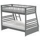 preview thumbnail 5 of 8, Twin over Full Solid Wood Bunk Bed with Ladder and Fence