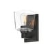 preview thumbnail 1 of 8, Maxim 21381 Cubos 9" Tall Wall Sconce Black