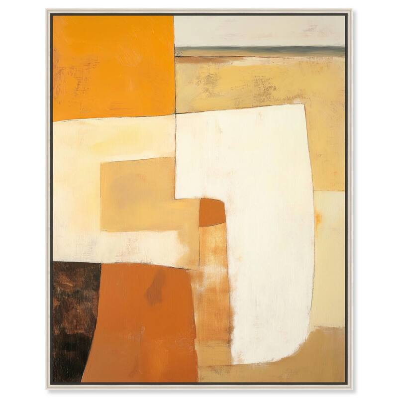 Clay and Canvas II Canvas by Art Remedy - 16" x 20" - Silver