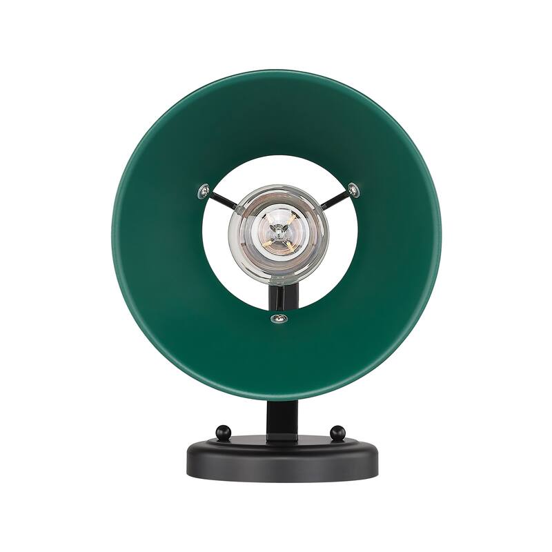 Yep by Golden Lighting Orwell 1-light Wall Sconce in Matte Black and Pine Green shade